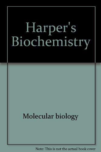 Beispielbild fr Harper's Biochemistry zum Verkauf von Wonder Book