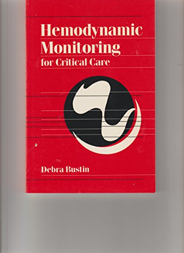 Stock image for Hemodynamic Monitoring for Critical Care for sale by G3 Books