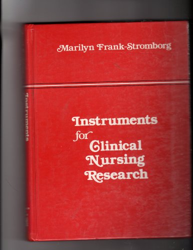 Instruments for clinical nursing research (9780838542965) by Marilyn Frank-Stromborg