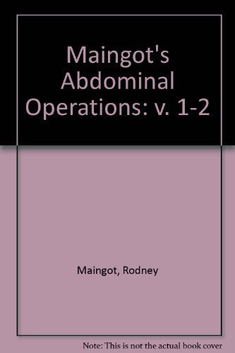 Stock image for Maingot's Abdominal Operations (Volumes 1 and 2) for sale by Anybook.com