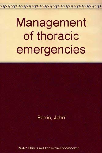 Stock image for Management of thoracic emergencies for sale by HPB-Red