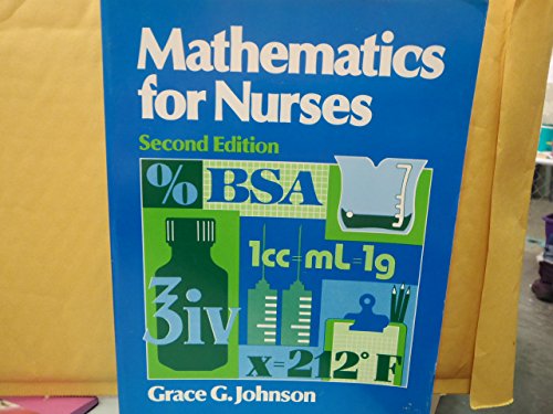 Imagen de archivo de Mathematics for Nurses a la venta por BooksRun