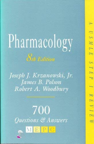 Stock image for Pharmacology: A USMLE Step I Review for sale by ThriftBooks-Atlanta