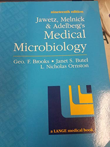 Imagen de archivo de Jawetz, Melnick and Adelberg's Medical Microbiology a la venta por Books From California