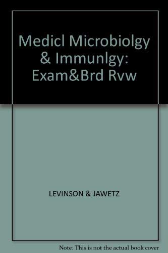 Imagen de archivo de Medical Microbiology & Immunology (Lange Medical Books) a la venta por HPB-Red