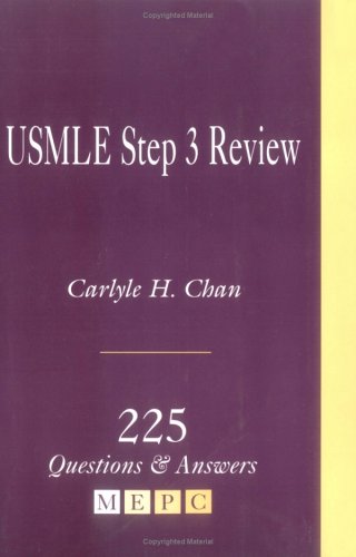 Beispielbild fr Usmle Step 3 Review: 225 Questions & Answers zum Verkauf von The Yard Sale Store