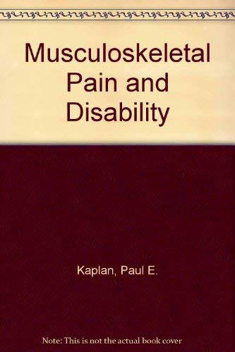 Imagen de archivo de Musculoskeletal Pain & Disability a la venta por Bingo Used Books