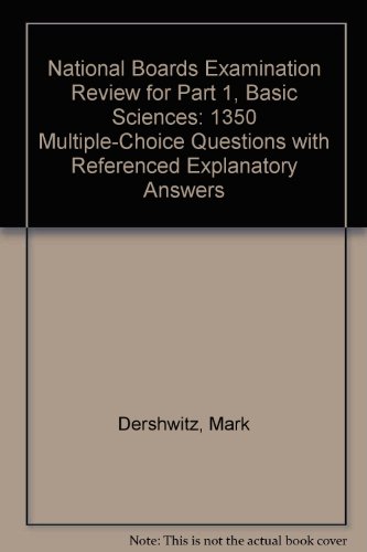 MEPC: National Boards Exam Basic Science Pt 1 (9780838566558) by Dershwitz, Mark