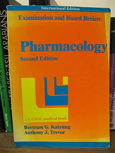 Imagen de archivo de Pharmacology: A Review for Examinations a la venta por Wonder Book