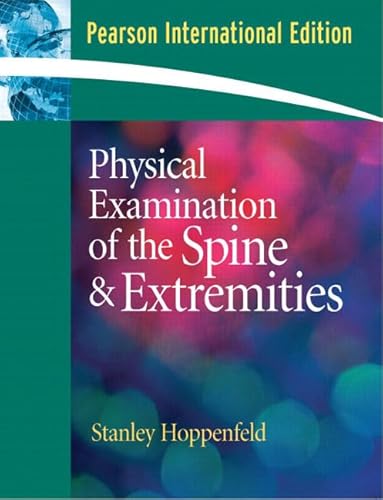 Imagen de archivo de Physical Examination of the Spine and Extremities: International Edition a la venta por WorldofBooks