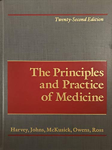 Imagen de archivo de The Principles and Practice of Medicine a la venta por Better World Books