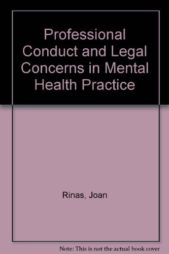 Stock image for Professional Conduct and Legal Concerns in Mental Health Practice for sale by Bingo Used Books