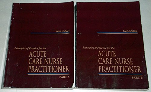 Beispielbild fr Principles of Practice for the Acute Care Nurse Practitioner zum Verkauf von HPB-Red
