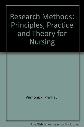 Beispielbild fr Research Methods : Principles, Practice and Theory for Nurses zum Verkauf von Better World Books