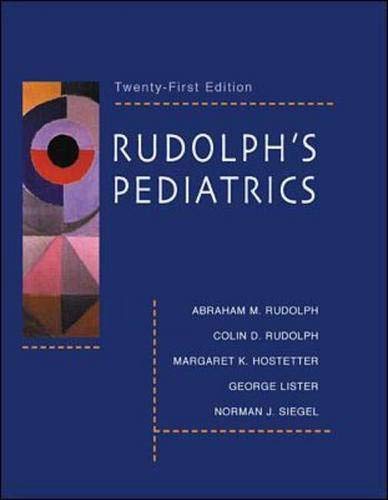 Stock image for Rudolph's Pediatrics for sale by Better World Books