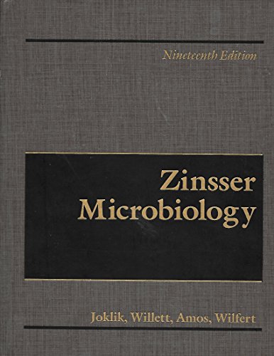 Beispielbild fr Zinsser Microbiology zum Verkauf von Better World Books