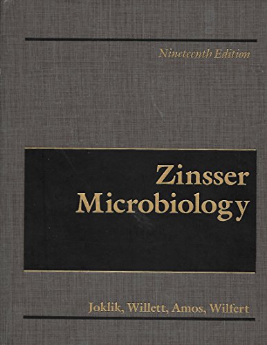 Imagen de archivo de Zinsser Microbiology a la venta por Better World Books
