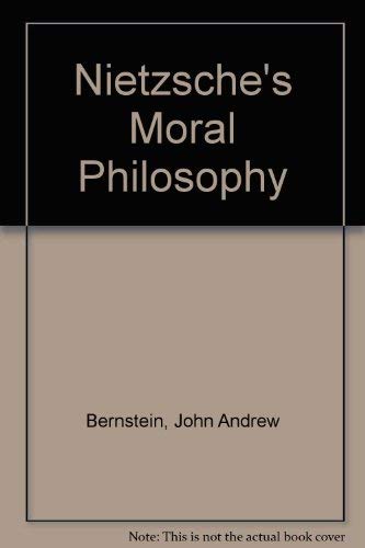 Imagen de archivo de Nietzsche's Moral Philosophy a la venta por HPB-Red