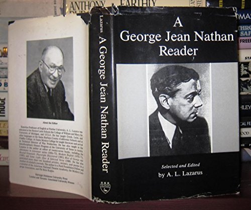 Stock image for A George Jean Nathan Reader (Fine First Edition) for sale by Dan Pope Books