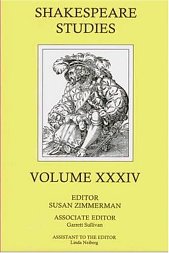 Imagen de archivo de Shakespeare Studies XXXIV a la venta por Willis Monie-Books, ABAA