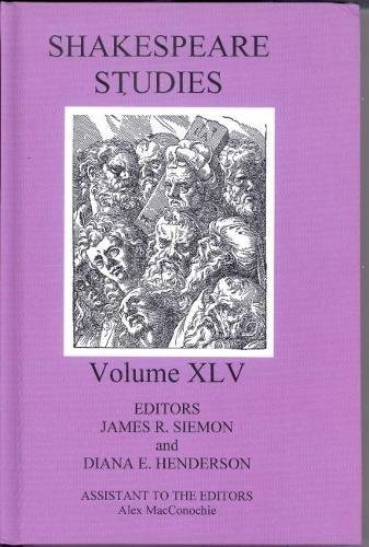 Stock image for Shakespeare Studies Volume XLV for sale by Row By Row Bookshop