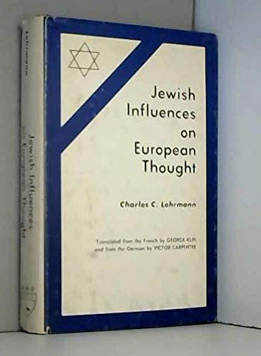 Beispielbild fr Jewish Influences on European Thought zum Verkauf von SecondSale