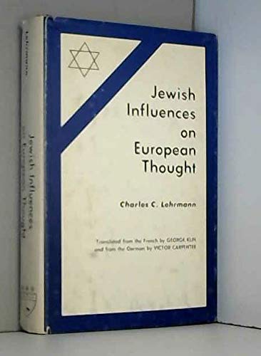 Imagen de archivo de Jewish Influences on European Thought a la venta por Books From California