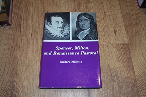 Stock image for Spenser, Milton, and Renaissance Pastoral for sale by Better World Books