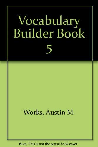 Stock image for Vocabulary Builder Book 5 for sale by Ergodebooks