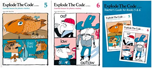 Stock image for Explode the Code Book 5, Book 6, and Teacher's Guide for 5 & 6 for sale by Irish Booksellers