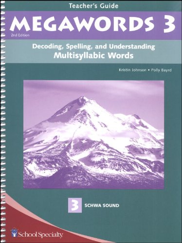 9780838809051: Decoding, Spelling, and Understanding Multisyllabic Words: Schwa Sound (Megawords, 3)