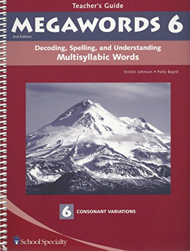 Beispielbild fr Decoding, Spelling, and Understanding Multisyllabic Words: Consonant Variations (Megawords) zum Verkauf von HPB-Red