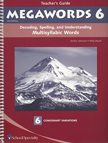 Stock image for Decoding, Spelling, and Understanding Multisyllabic Words: Consonant Variations (Megawords) for sale by HPB-Red