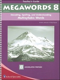 Beispielbild fr Megawords 8 Teacher's Guide: Decoding, Spelling, and Understanding Multisyllabic Words: Assimilated zum Verkauf von Save With Sam