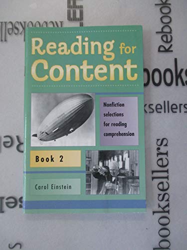 Imagen de archivo de Reading for Content and Speed a la venta por SecondSale