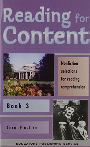 Imagen de archivo de Reading for Content and Speed Book 3 (Grade 5) a la venta por WorldofBooks