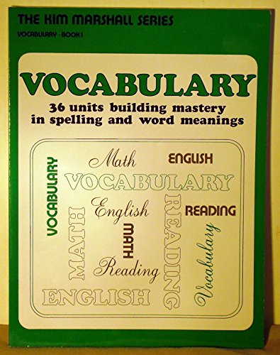 Stock image for Kim Marshall Series in Vocabulary Book 1 for sale by Wonder Book