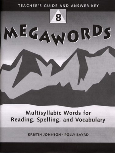 Stock image for Megawords 8/Teachers Guide and Answer Key for sale by The Media Foundation