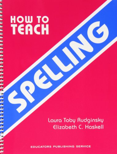 Imagen de archivo de How to Teach Spelling a la venta por Goodwill of Colorado