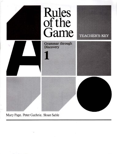 Beispielbild fr Rules of the Game: 1 zum Verkauf von HPB Inc.