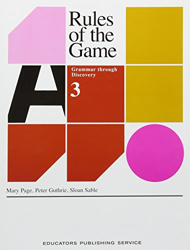 Beispielbild fr Rules of the Game 3 zum Verkauf von Decluttr
