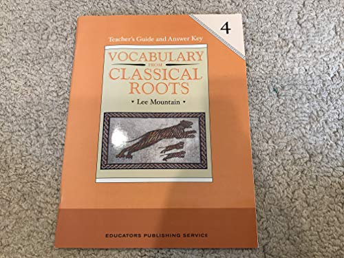 Stock image for Vocabulary from Classical Roots (4) for sale by Goodwill Books
