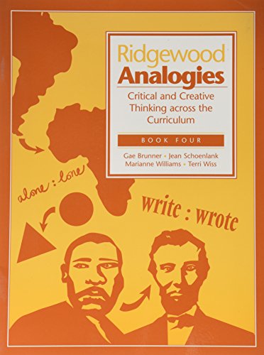 Stock image for Ridgewood Analogies : Critical and Creative Thinking Across the Curriculum for sale by Better World Books: West