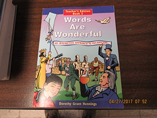 Stock image for Words Are Wonderful Teacher 2 Grd 4 for sale by HPB-Red