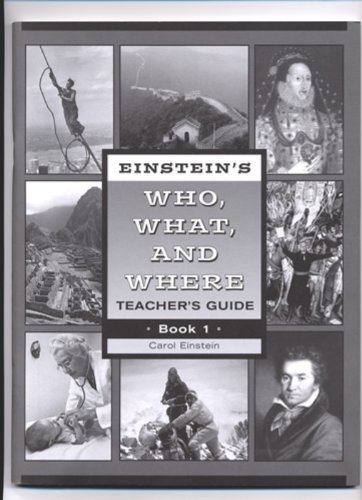 Imagen de archivo de Einsteins Who What Where 1 Teacher Grd 4-5 a la venta por Ergodebooks