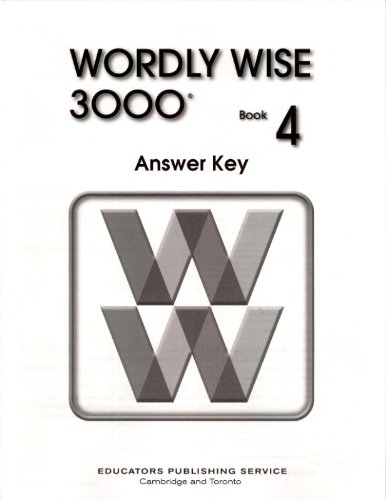 Stock image for Wordly Wise 3000 Book 4 Answer Key for sale by Your Online Bookstore