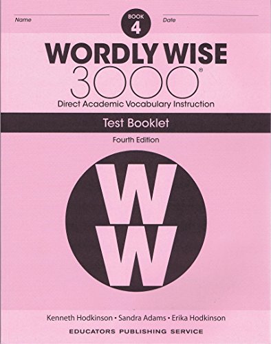 Imagen de archivo de Wordly Wise 3000 Grade 4 Test Booklet a la venta por Save With Sam