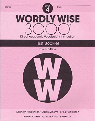 Stock image for Wordly Wise 3000 Grade 4 Test Booklet for sale by Save With Sam