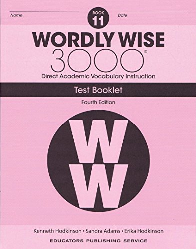 Stock image for Wordly Wise 3000 Grade 11 Test Booklet for sale by Blue Vase Books