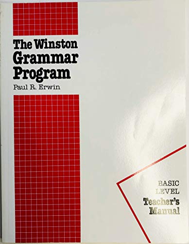 Stock image for The Winston Grammar Program for sale by Better World Books